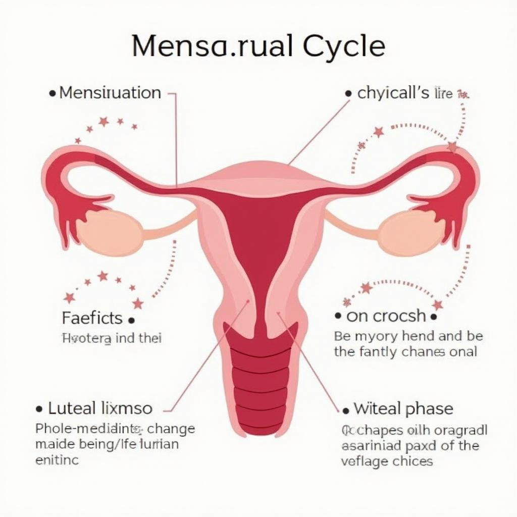 Illustration of Menstrual Cycle Phases