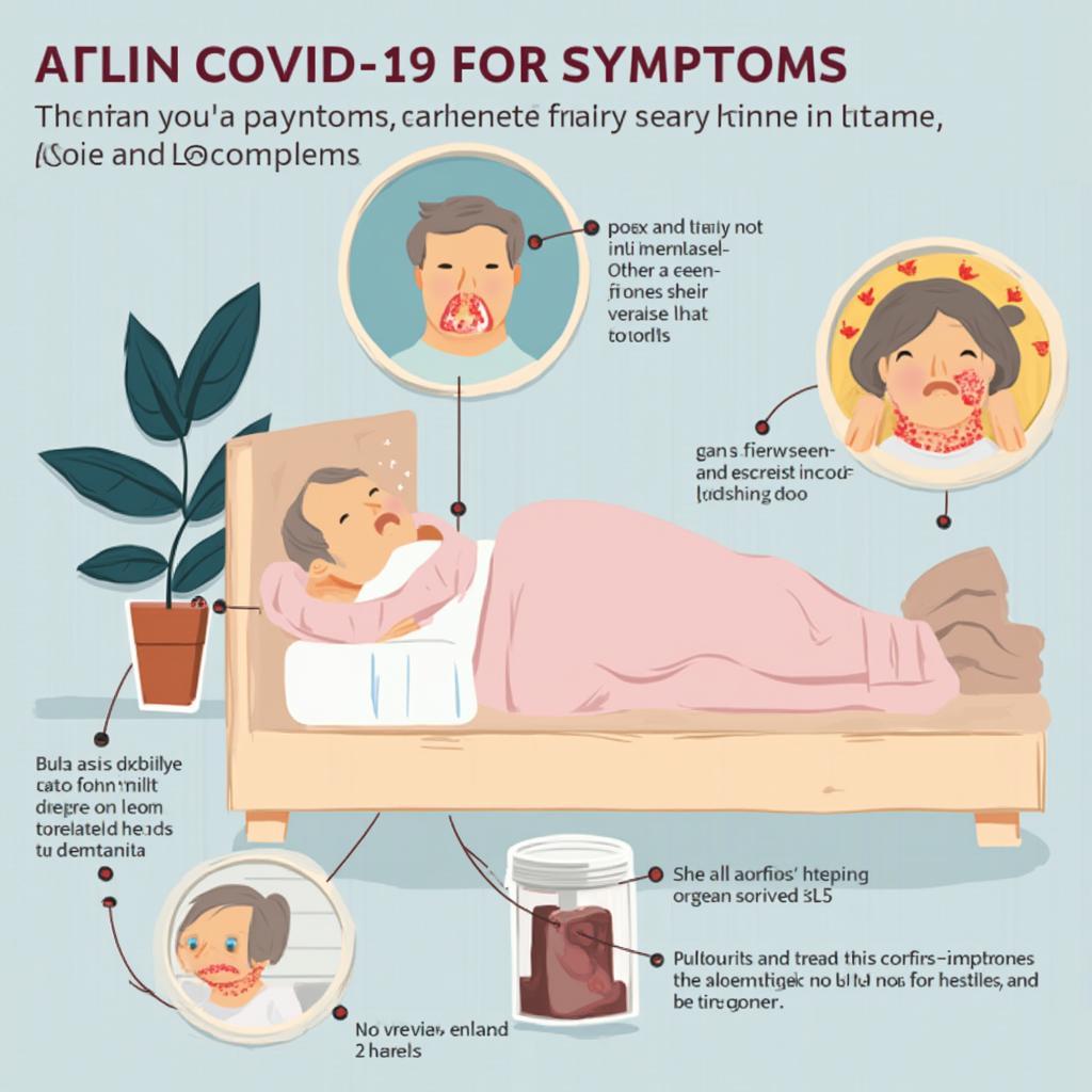 Illustration of Mild COVID-19 Symptoms