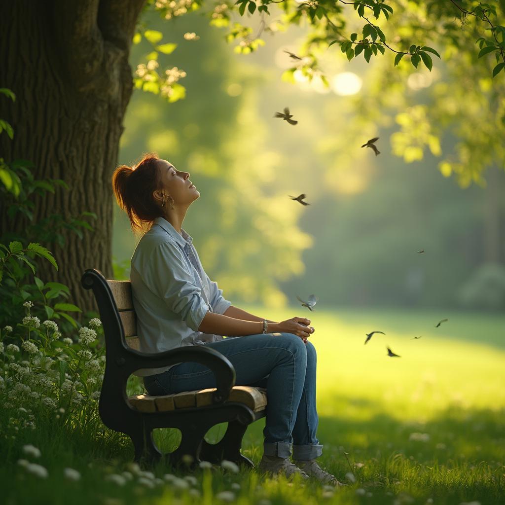 Practicing Mindfulness in a UK Park