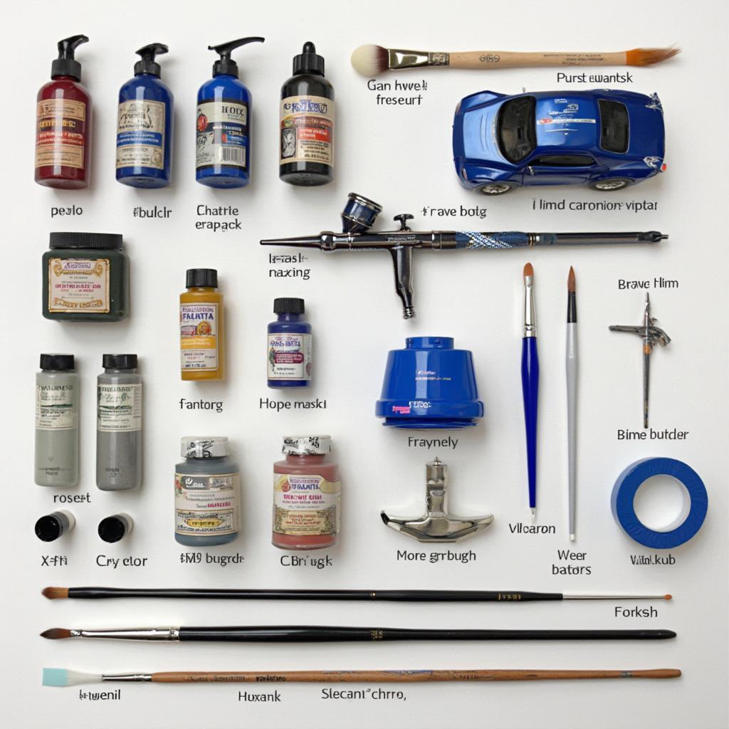 Essential Model Car Painting Tools and Paints