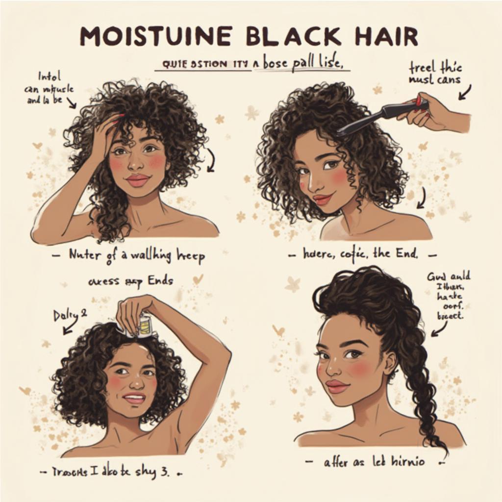 Moisturizing Black Hair