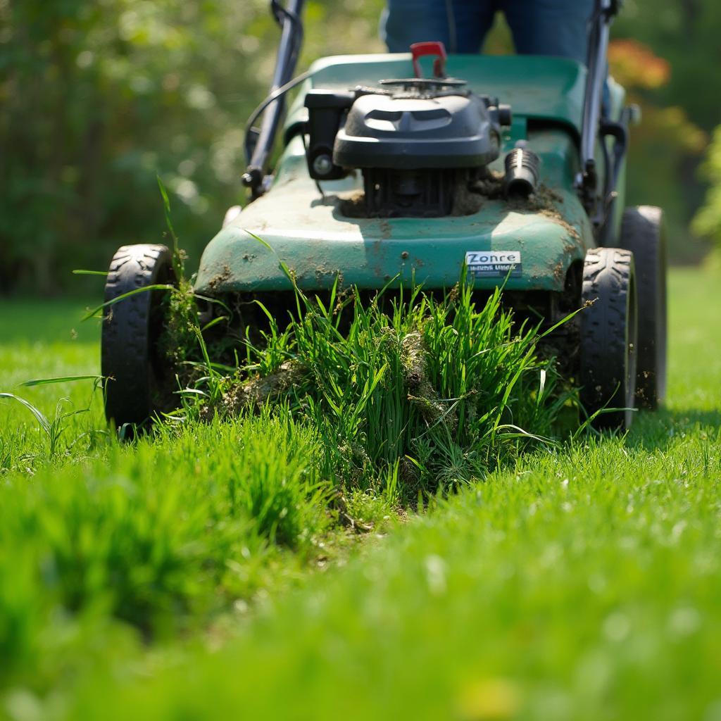 Mulching Mower on Clay Soil