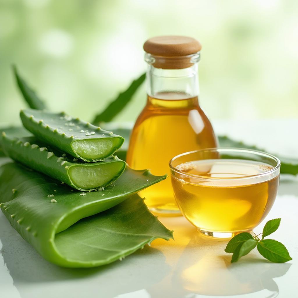 Natural Face Care Ingredients: Aloe Vera, Honey, and Green Tea