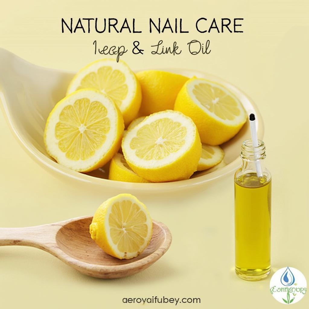 Natural Nail Care with Lemon and Olive Oil