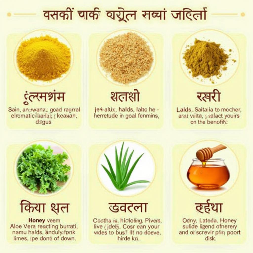 Natural Skin Care Ingredients in Hindi