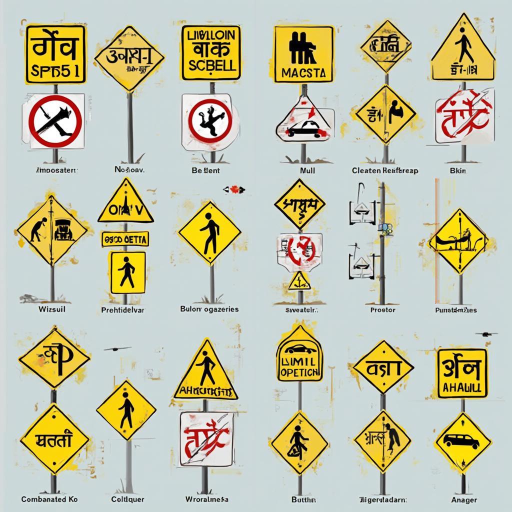 Navigating Traffic in Hindi: Understanding Road Signs