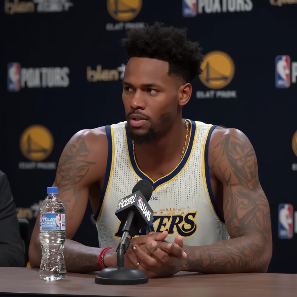 NBA 2K My Career Press Conference