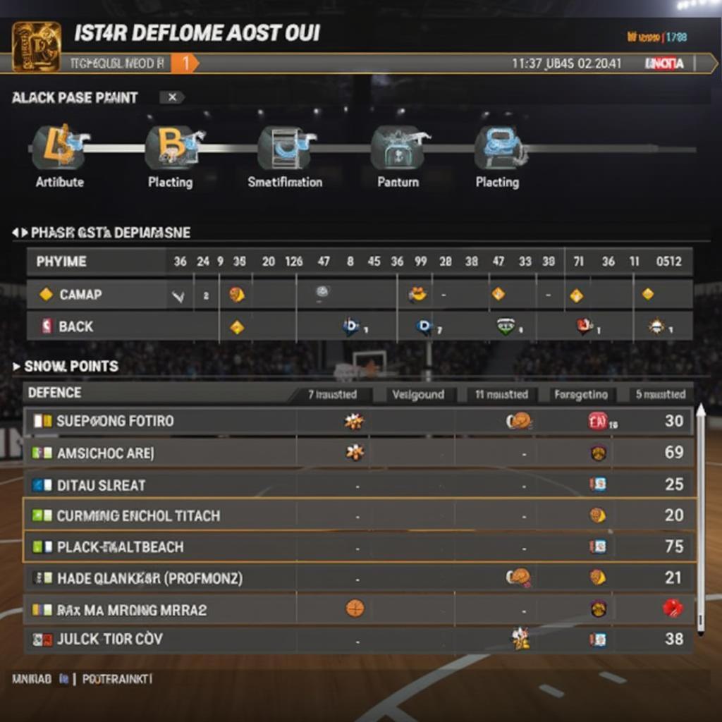 NBA 2K16 MyCareer Small Forward Attribute Allocation Screen