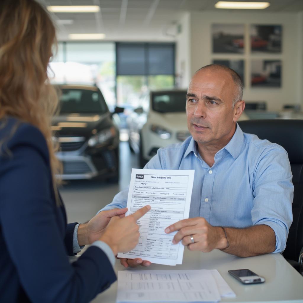 Negotiating the Price of a Used Car at a Dealership