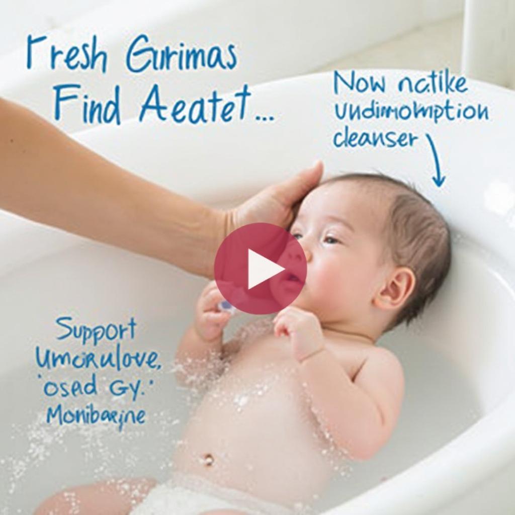 Newborn Baby Bathing Tips Demonstration Video