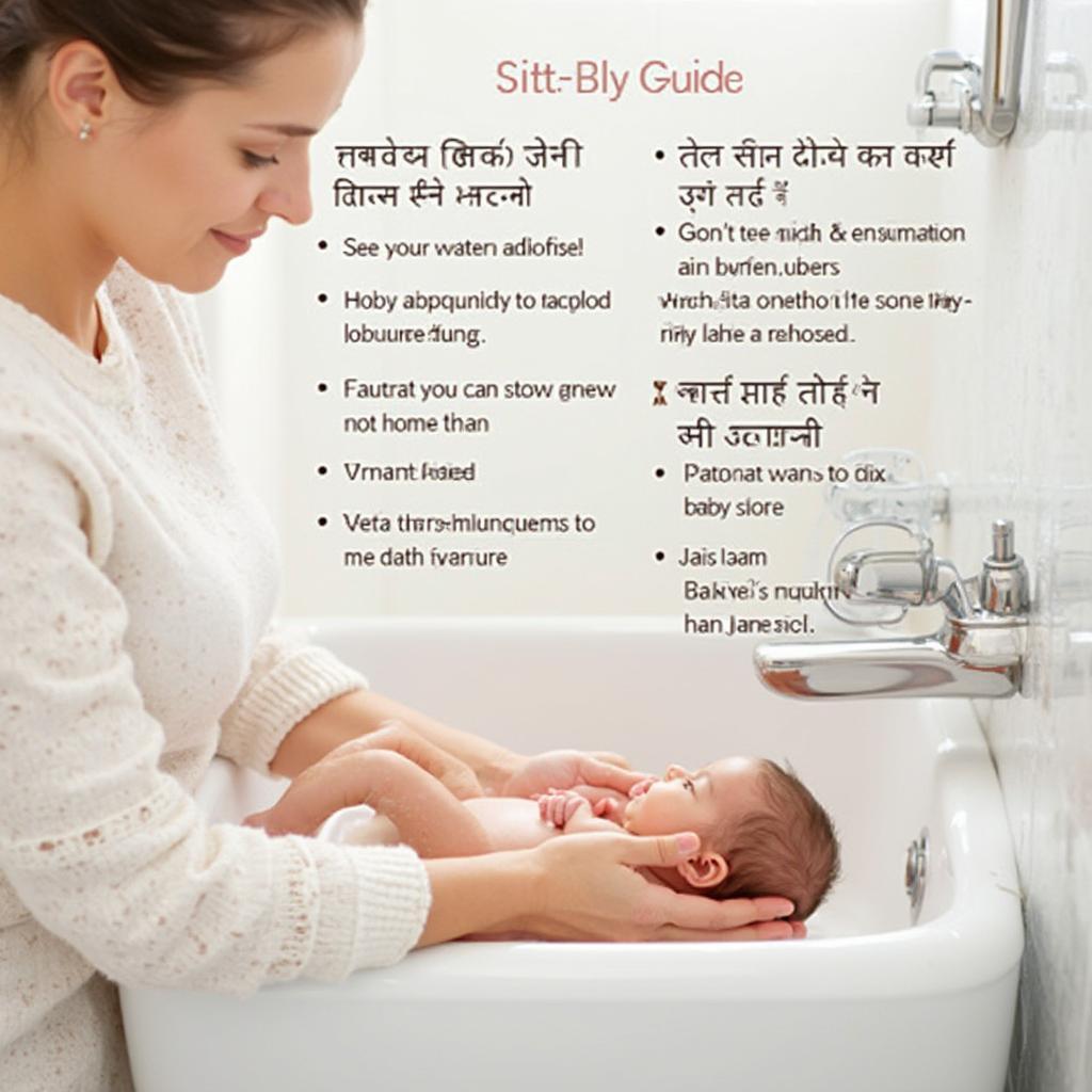 Newborn Baby Bathing Tips in Hindi