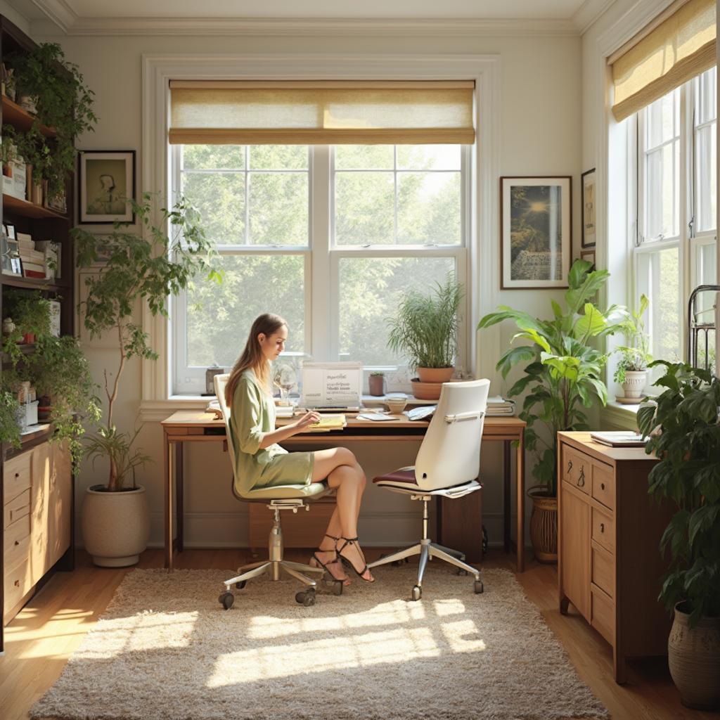 North-Facing Home Office Vastu