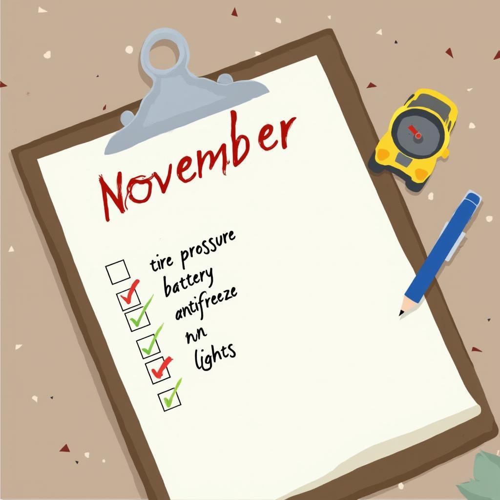 November Car Maintenance Checklist