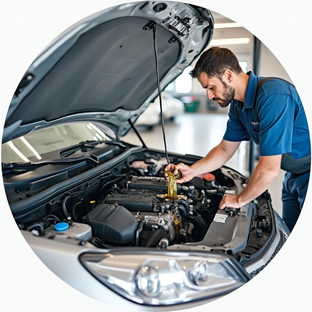 Car Maintenance Oil Change Process