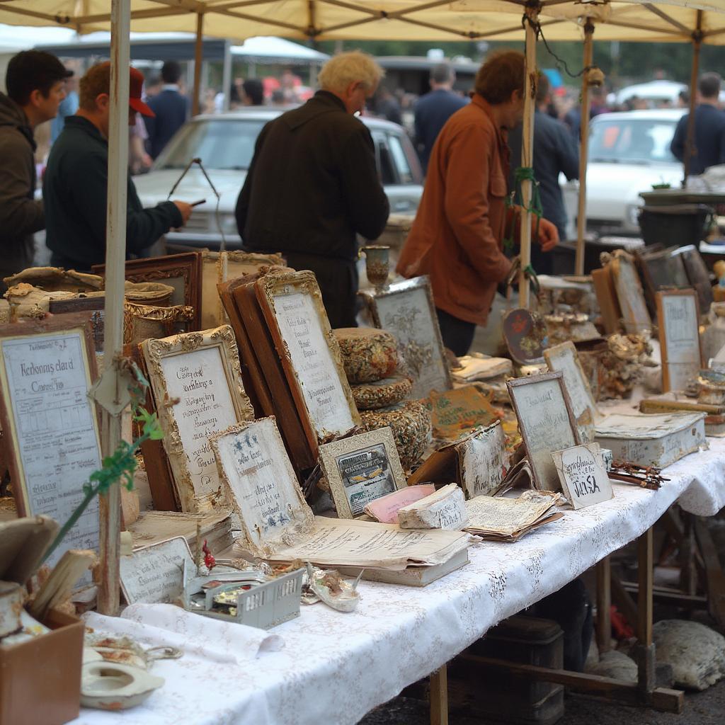 Organized Car Boot Sale Stall: Attracting Buyers with a Professional Display