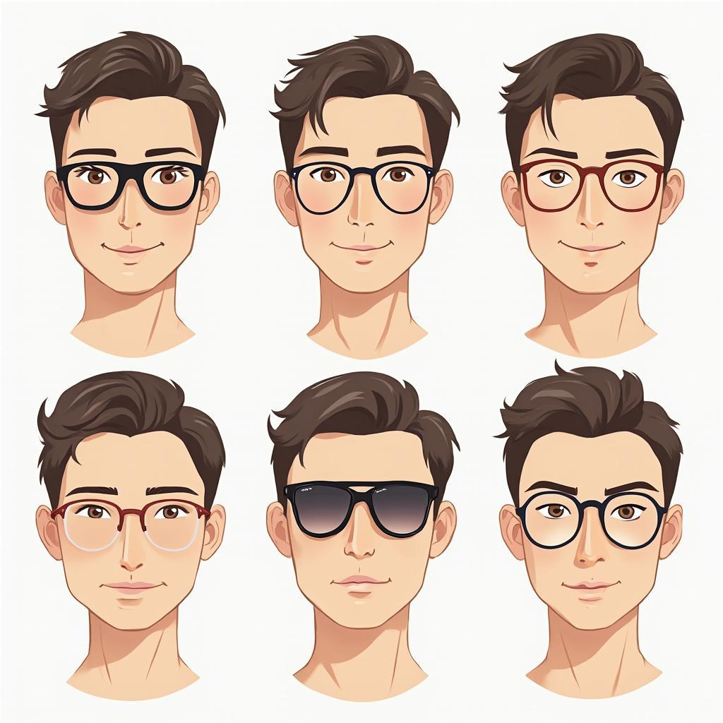 Men with Oval Faces and Suitable Glasses Styles