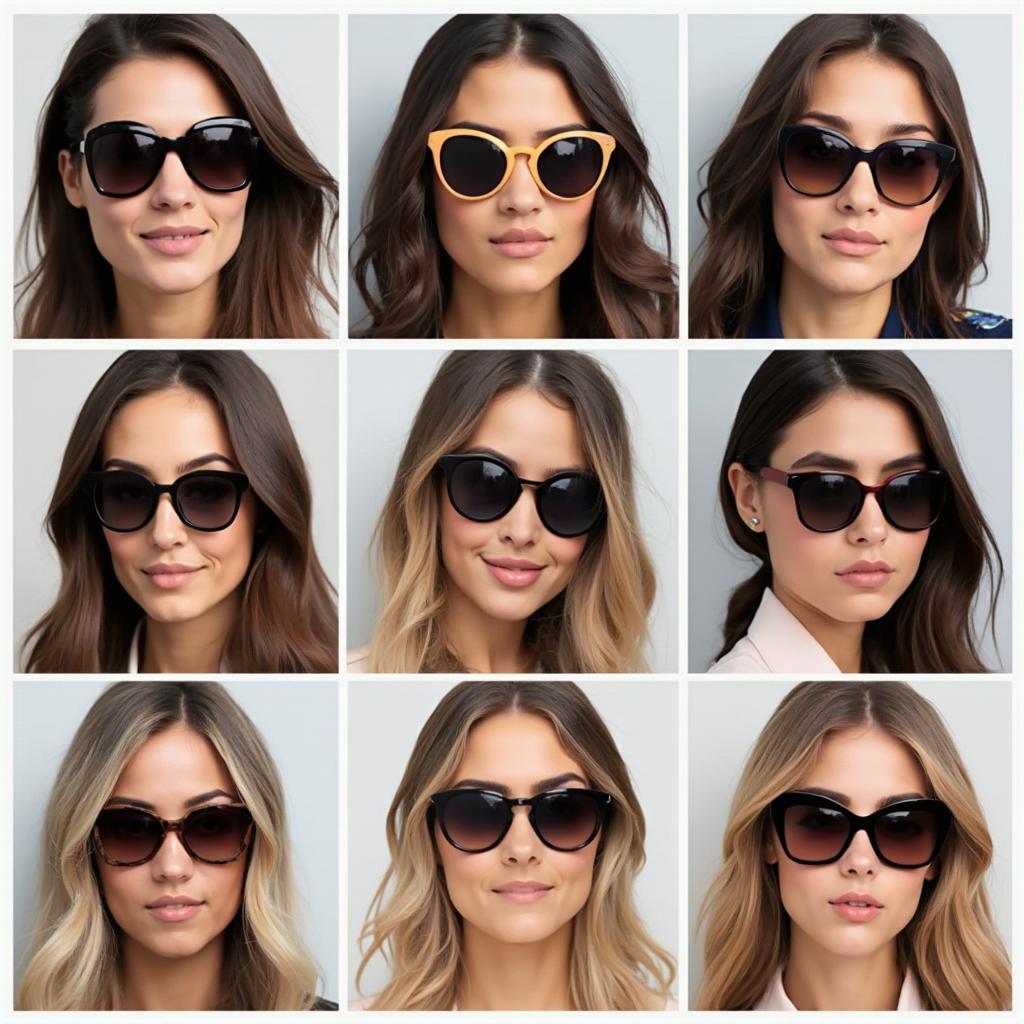 Examples of Sunglasses on Oval Faces