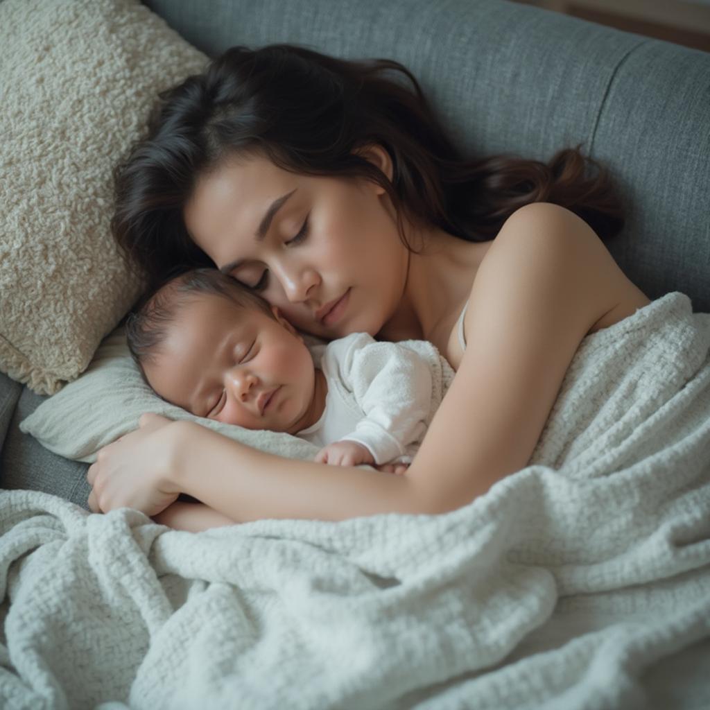 Parent Napping with Baby