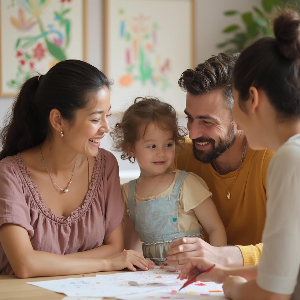 Parent-Teacher Meeting in Child Care Setting