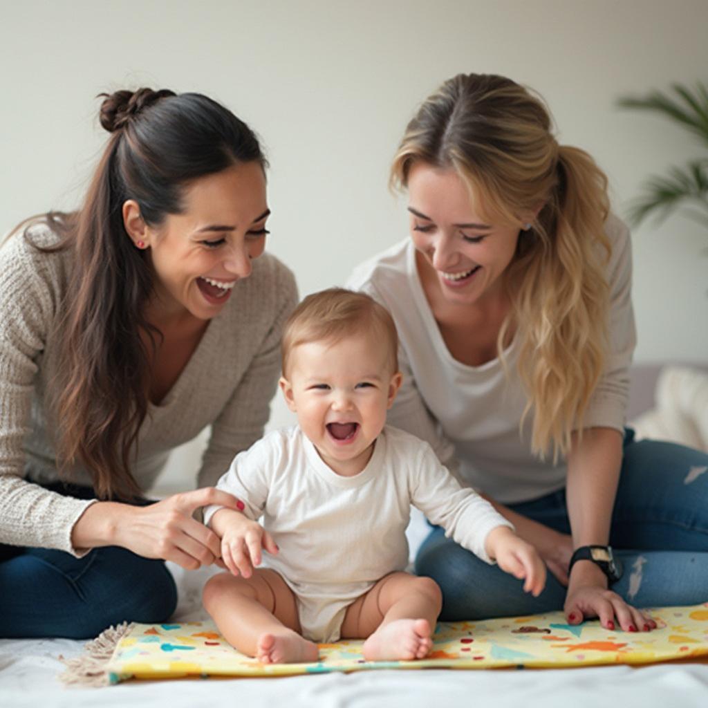 Parents Laughing with Baby