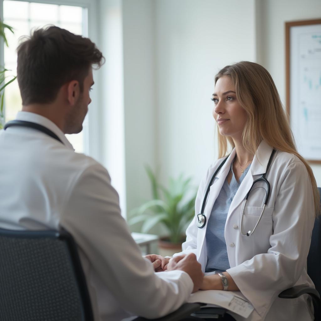 Patient and Doctor in Consultation for Quality Primary Care