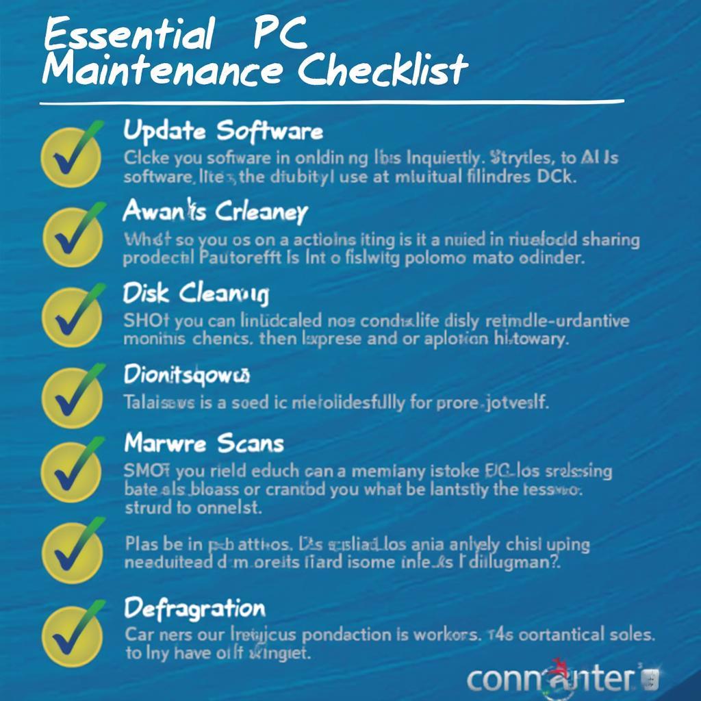 PC Maintenance Checklist