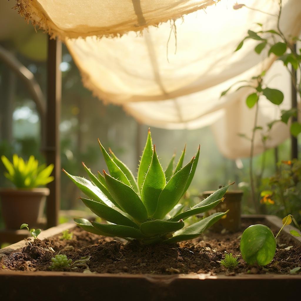 Protecting succulents from intense Philippine sun