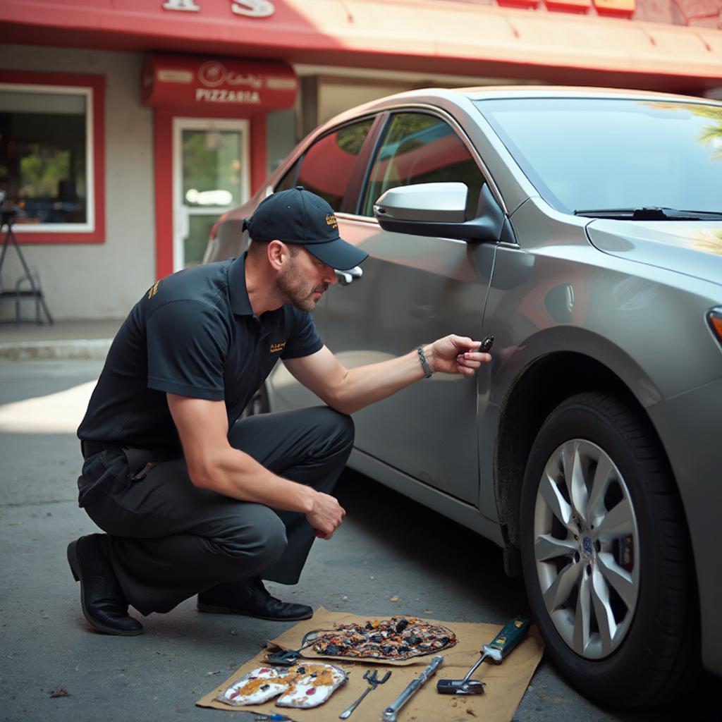 Regular car maintenance for pizza delivery drivers