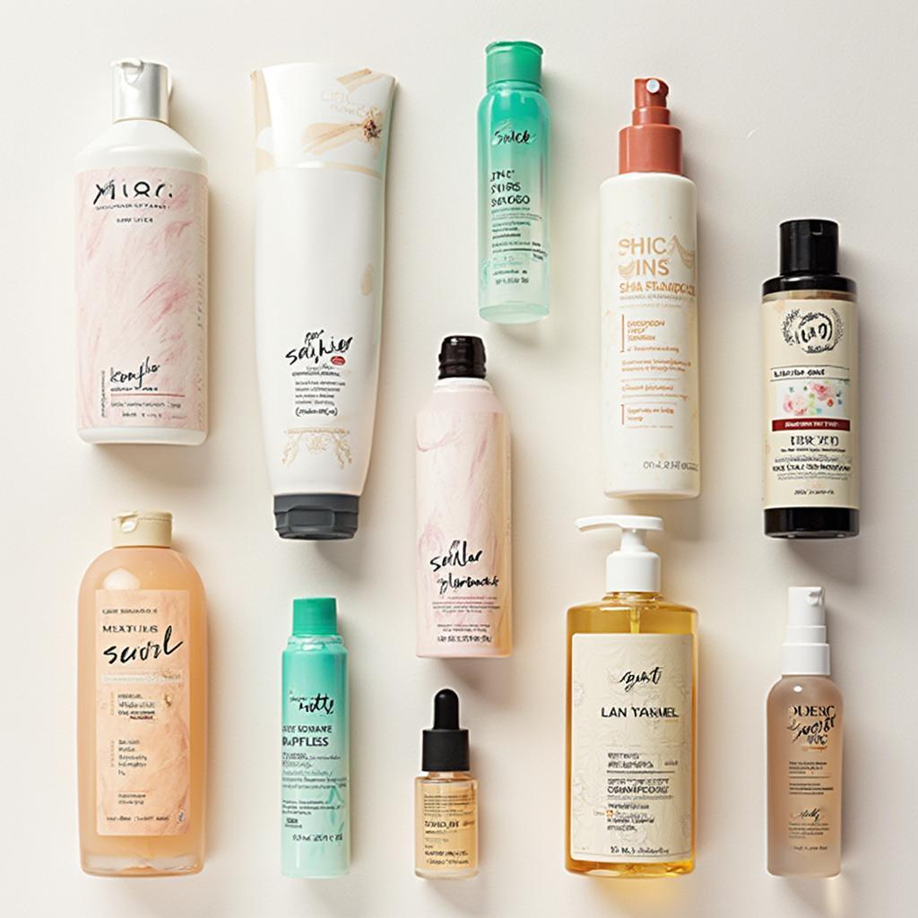 Hair care products for different hair types