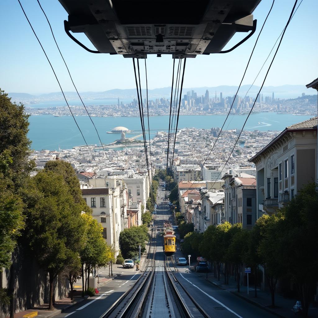 Stunning View from Powell-Hyde Cable Car