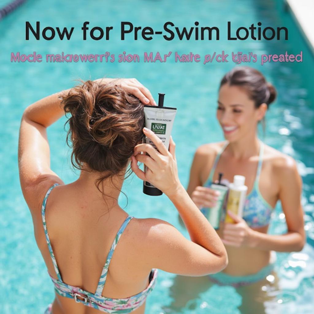 Pre-Swim Protection for Hair and Skin