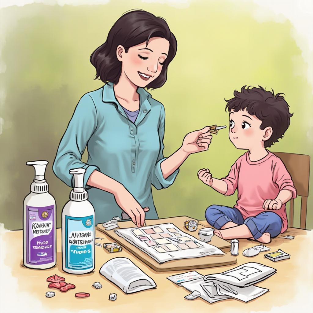 Preparing for a Dressing Change for a Child