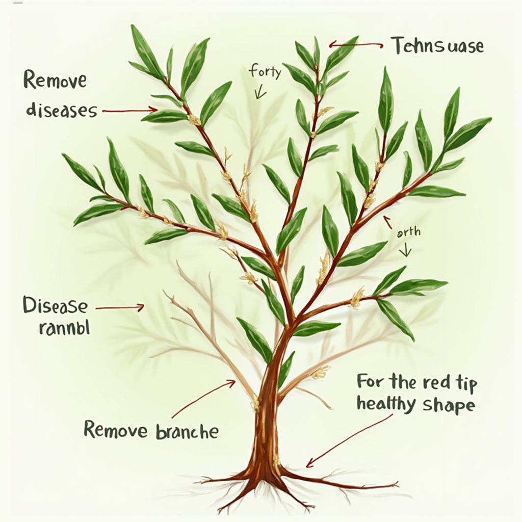 Pruning Red Tip Photinia for Shape and Disease Prevention