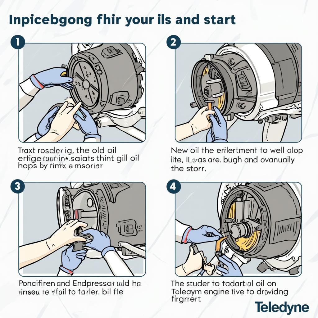 Regular Oil Change for Teledyne Continental Engine