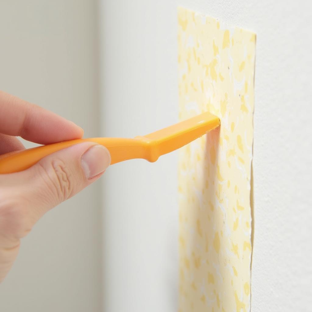 Removing Double-Sided Tape Residue with a Scraper