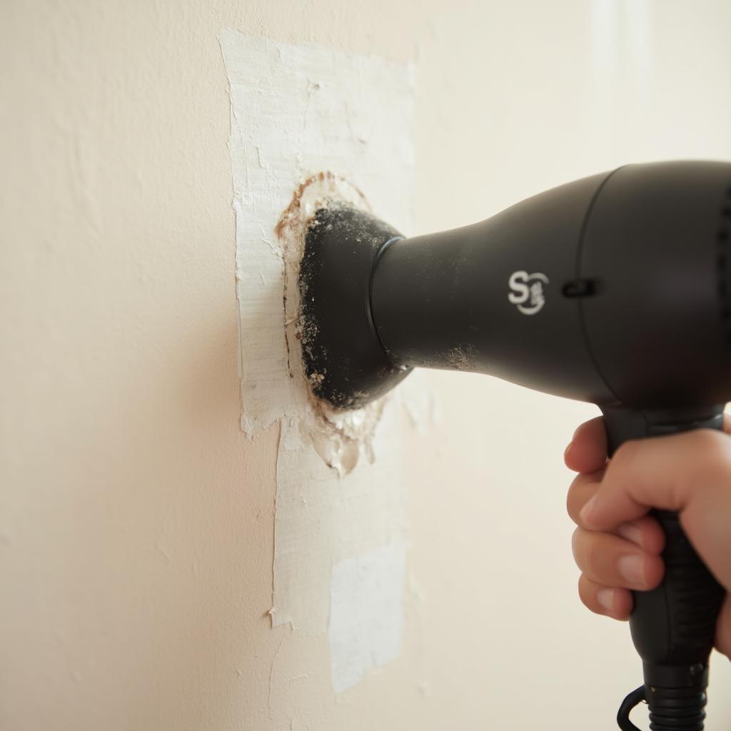 Removing Double-Sided Tape with a Hair Dryer