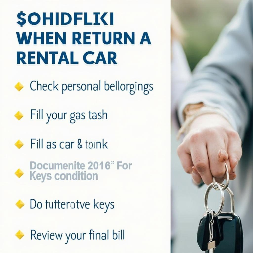 Returning Your Rental Car Hassle-Free