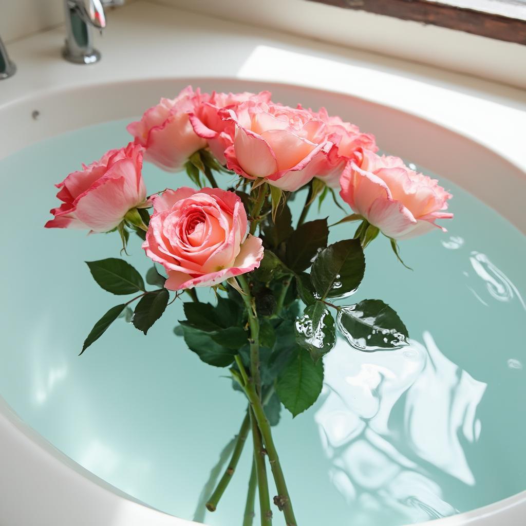 Reviving Roses by Submerging them in Water