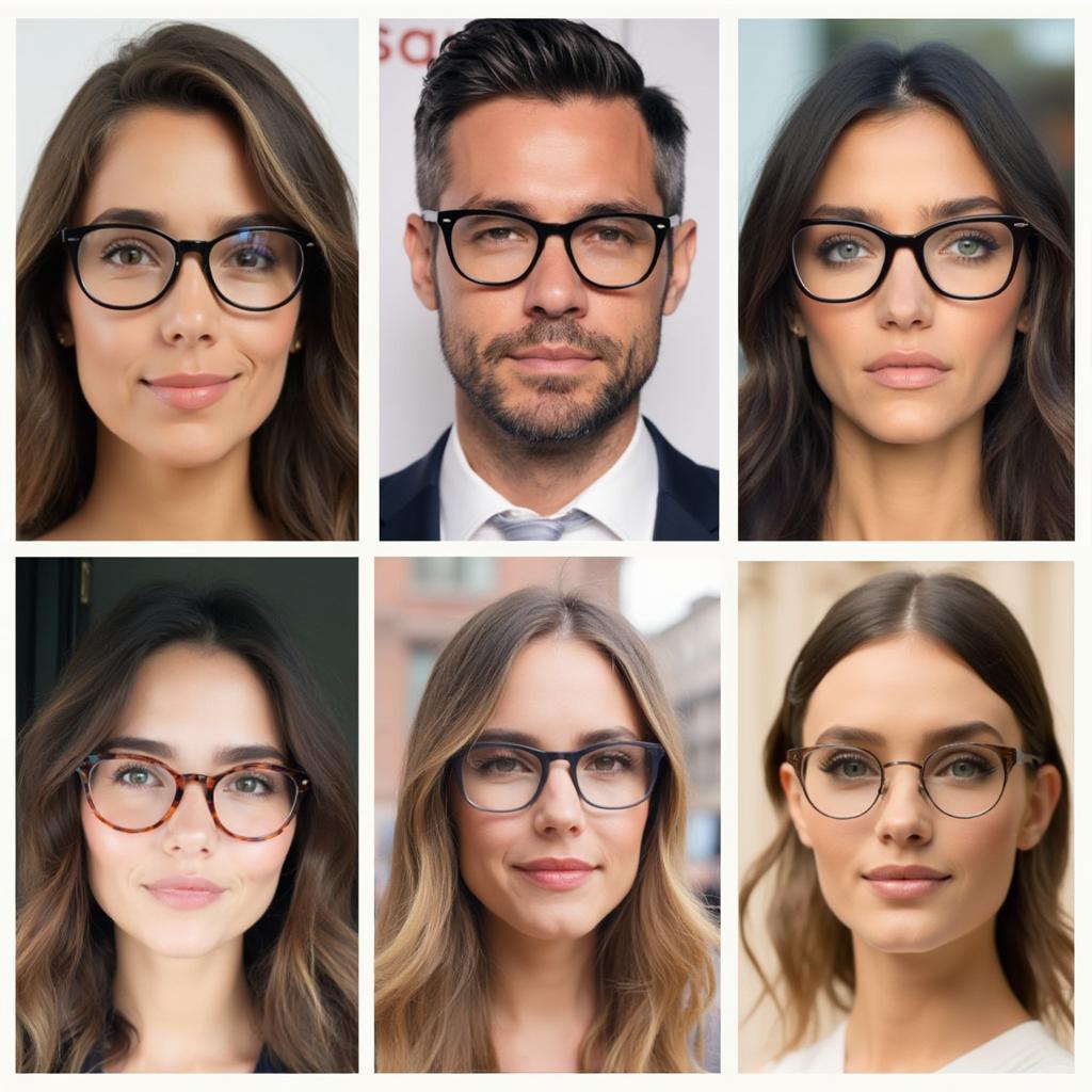 Round and Oval Frames for Square Faces