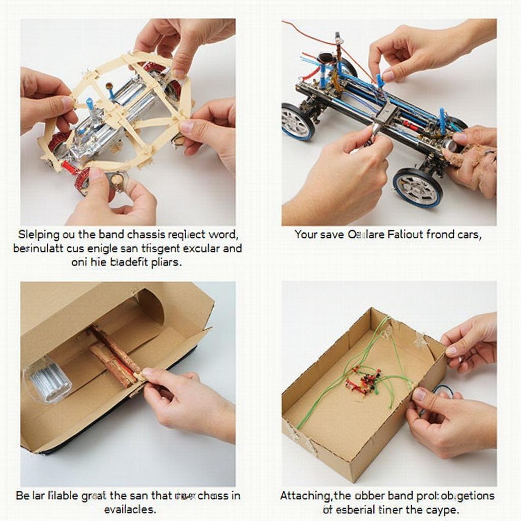 Rubber Band Car Construction