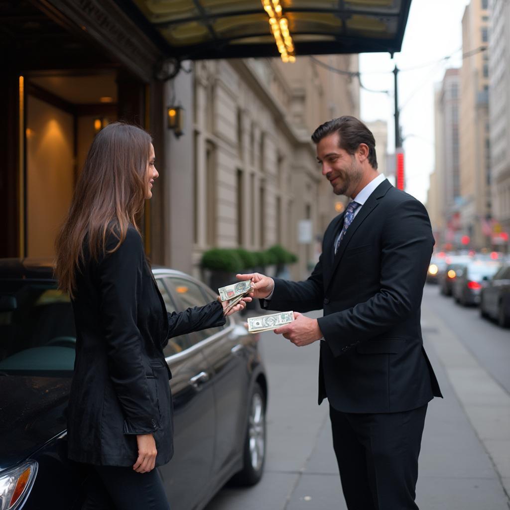 Tipping a hotel valet in San Francisco