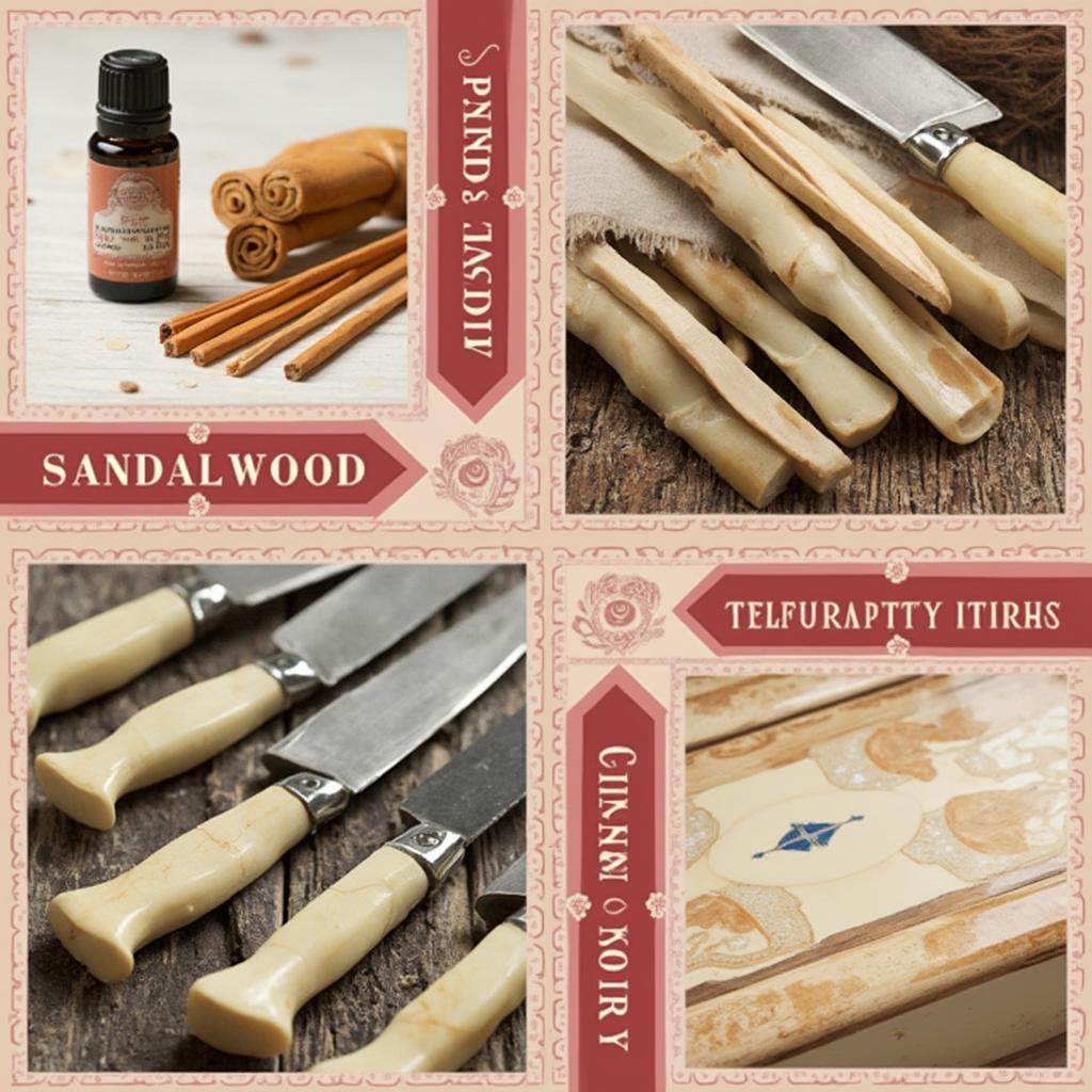 Sandalwood and Pink Ivory in Various Applications