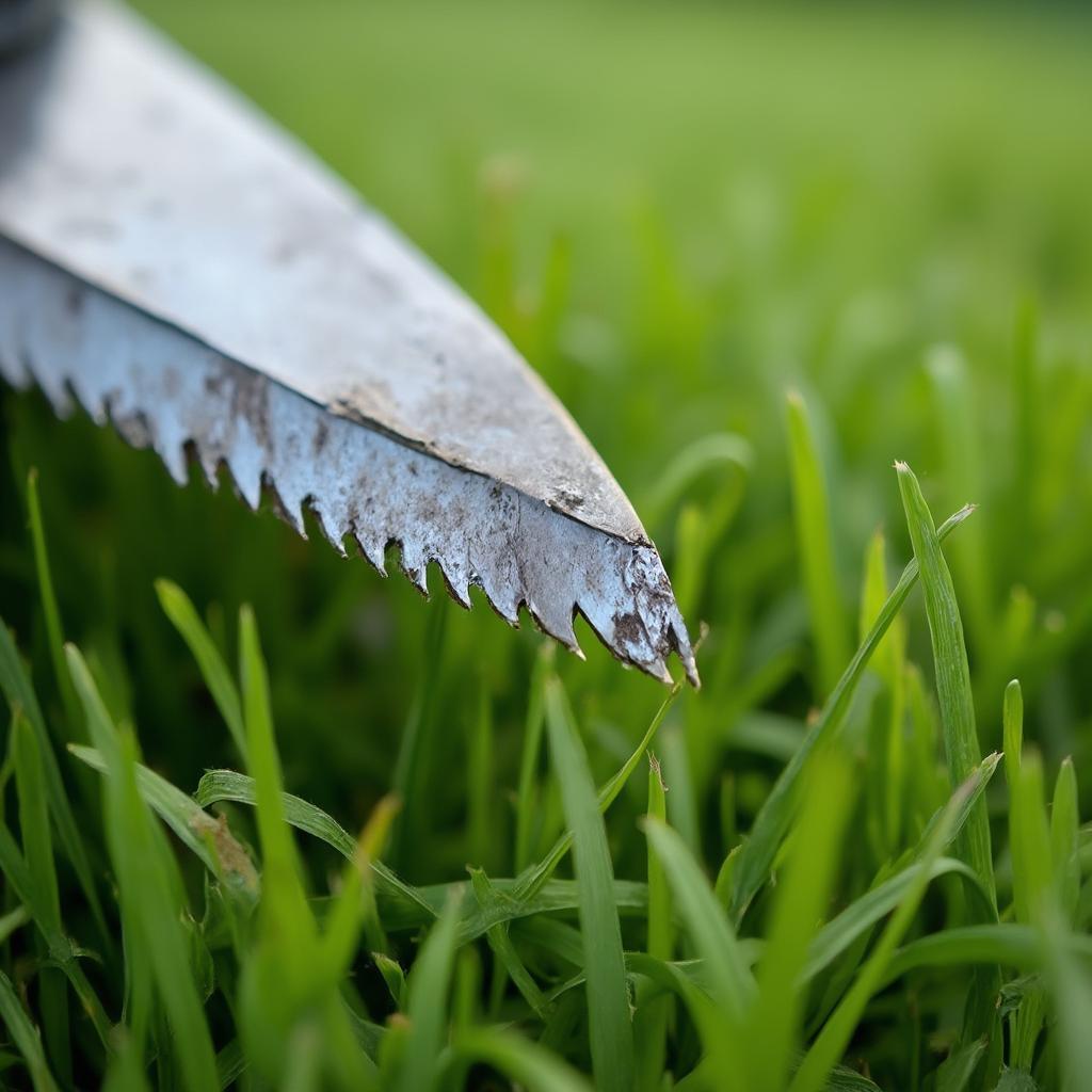 Sharp Mower Blades for Healthy Fescue