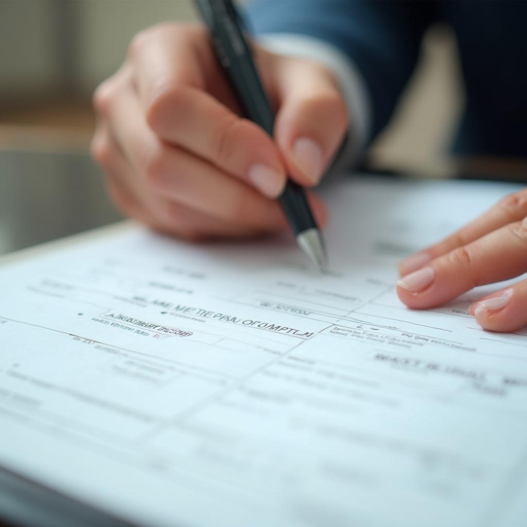 Signing Car Documents