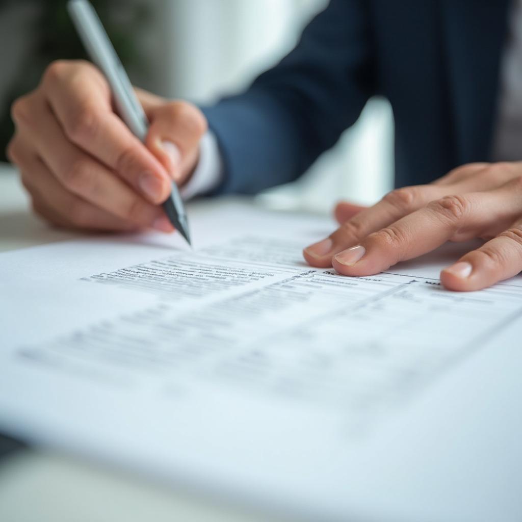 Signing the Car Purchase Agreement