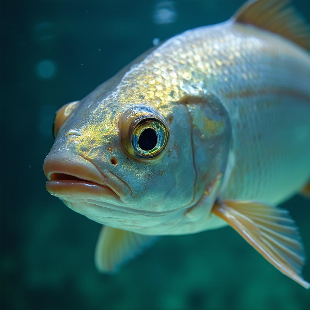 Checking the Health of a Silver Arowana