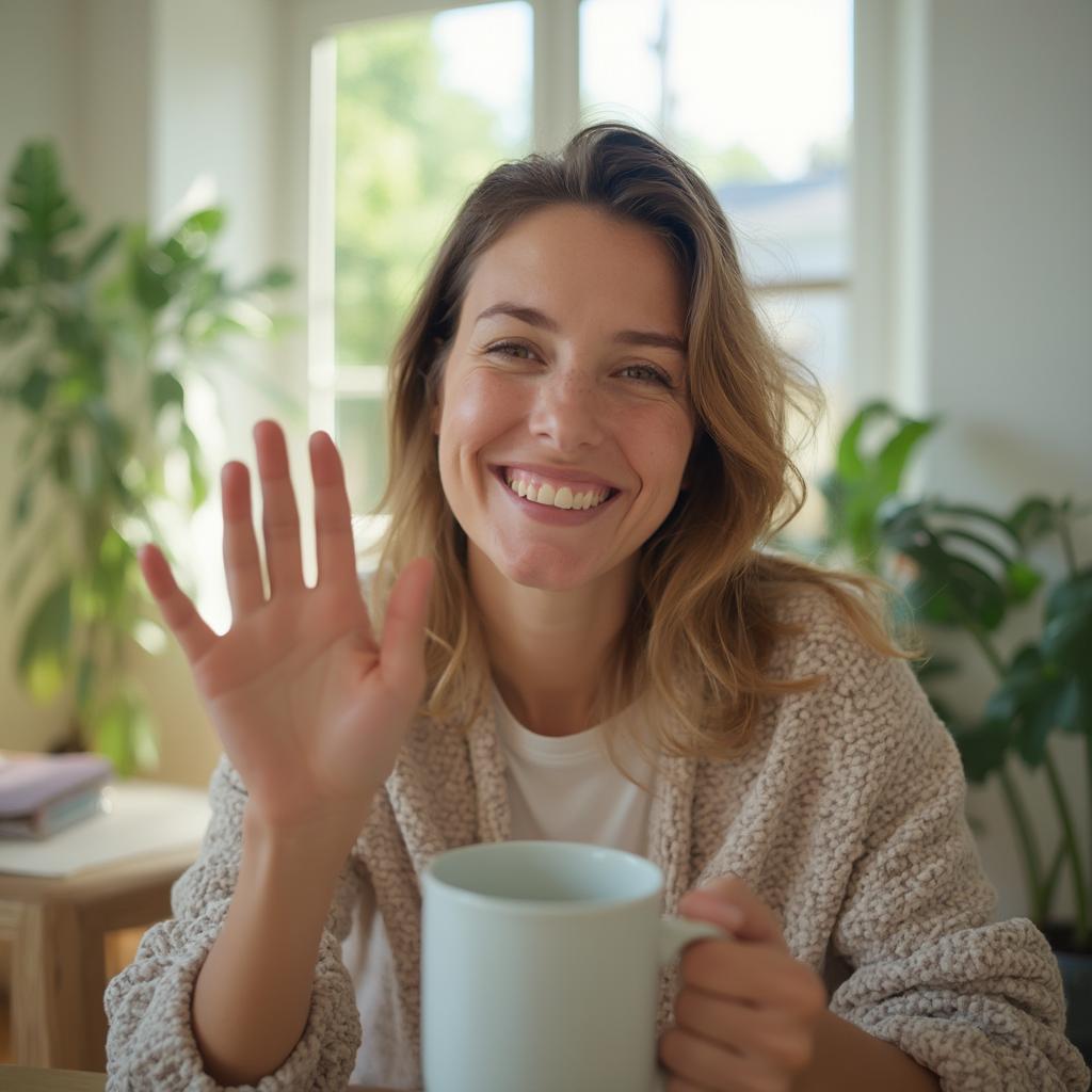 Connecting with friends and family via video call during self-isolation