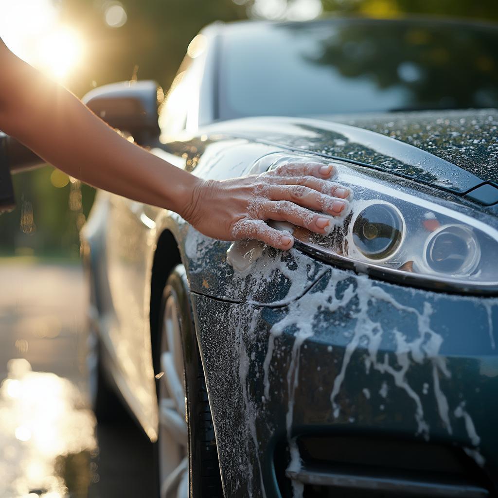 Summer car wash and wax