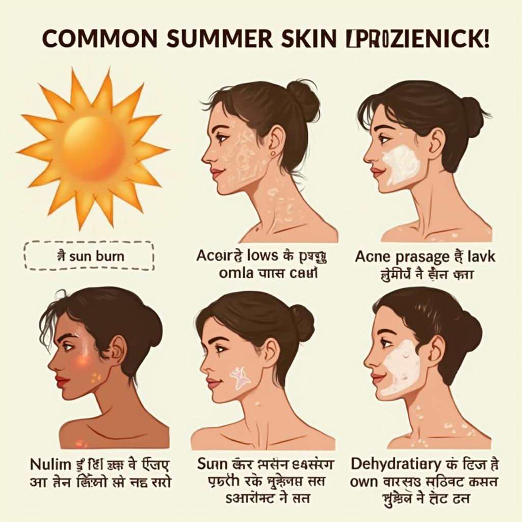 Common Summer Skin Problems in Hindi