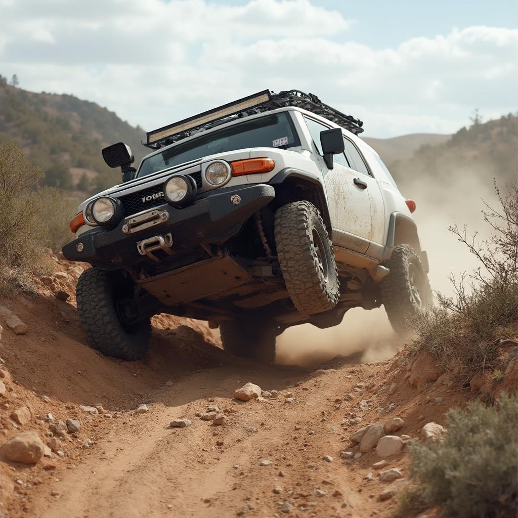 SUV Tipping Over Off-Road